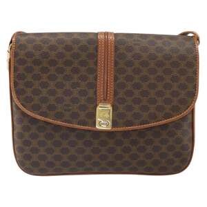 Celine Macadam Shoulder Bag Brown